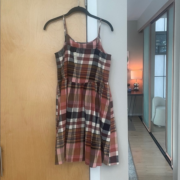 Madewell Dresses & Skirts - Madewell Multicolor Plaid sun Dress bnwt